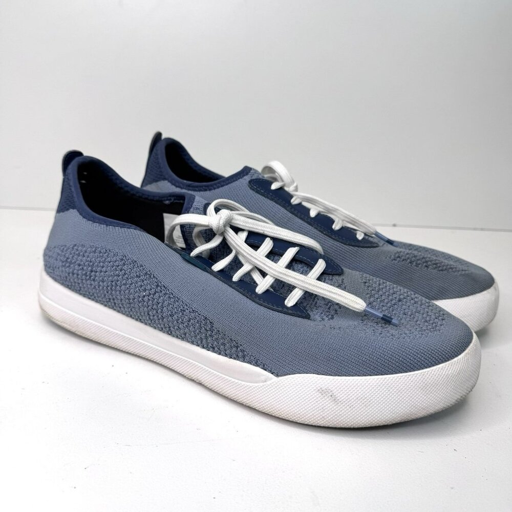Vessi Weekend 1.5 Waterproof Breathable Sneakers Shoes Blue Knit Mens US Size 11